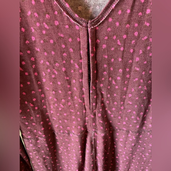 FREE PEOPLE HOME ALONE LONG JOHN PAJAMA - Picture 5 of 8